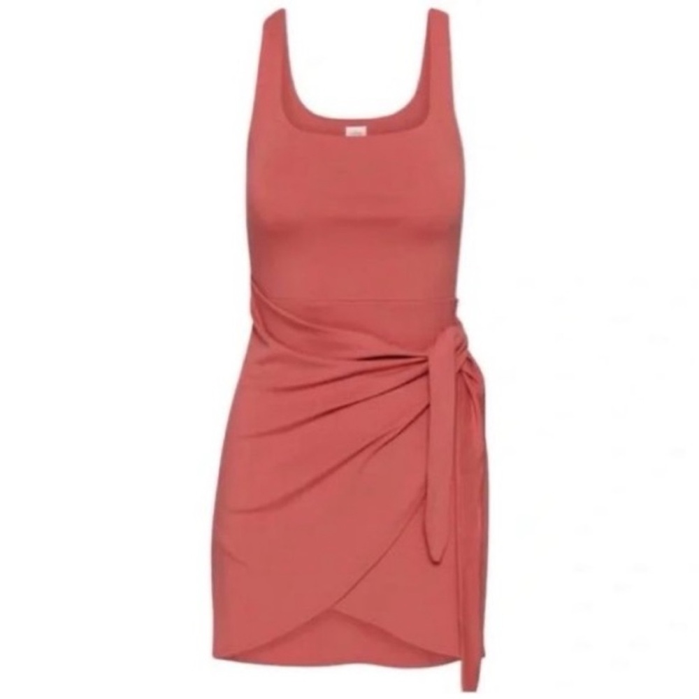 Aritzia Wilfred Saturn Mini Dress in dusty rose